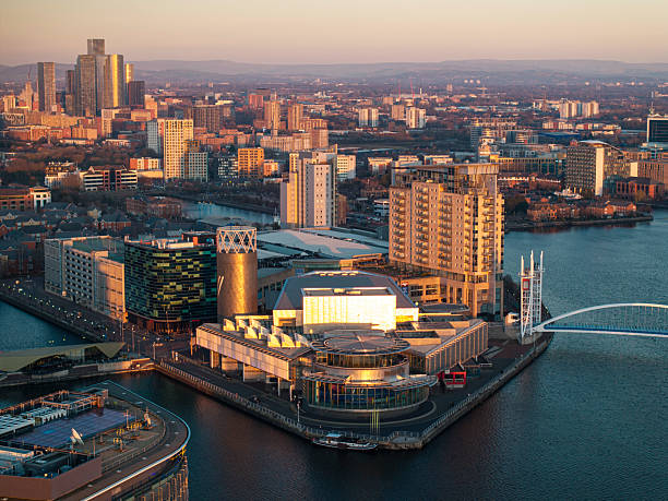 istock Salford Quays at Sunset. 2205908556