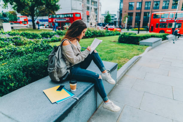 istock A student is studying outdoors in London 2205915958
