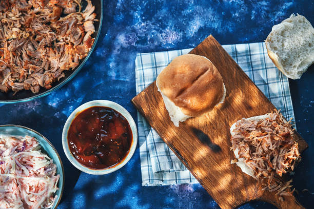 istock Pulled Pork Burger with French Fries 2205917519
