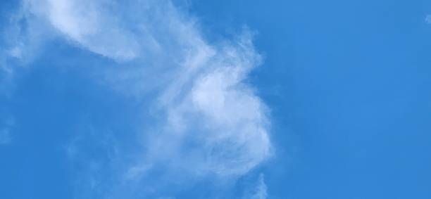 istock The blue sky, dotted with scattered cirrus clouds, presents a dynamic and inspiring scene. Their soft, flowing lines seem to dissolve into the horizon, composing a unique aerial landscape. 2205917982