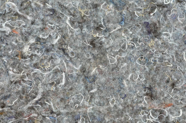 istock Grey felted fabric as background, top view. Natural felt texture. 2205919671