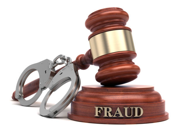 istock Fraud text on sound block & gavel 2205923414
