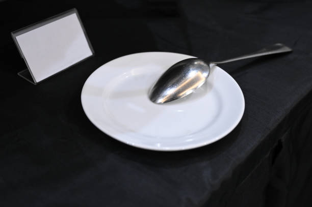Spoon and plate for serving food