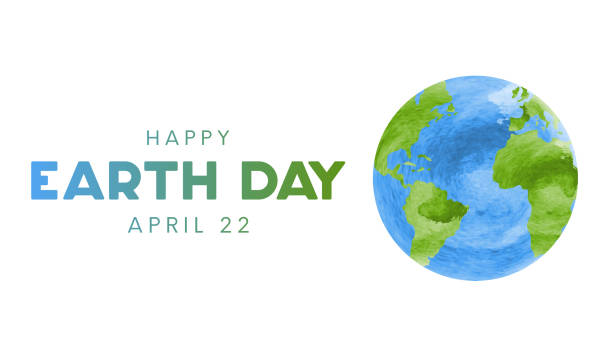 Earth Day banner card, poster, April 22. Vector illustration.