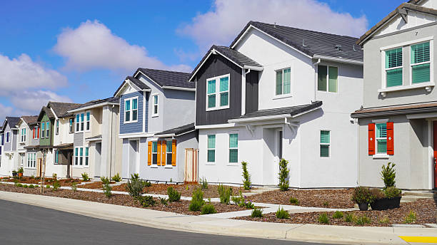 istock Newly developed neighborhood o townhomes 2205930954
