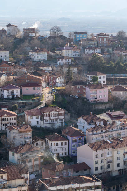 istock Hillside Residential Area with Varied Architecture 2205935796