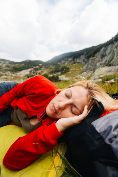 istock Hiker resting on the Seven Rila Lakes, Bulgaria 2205937376