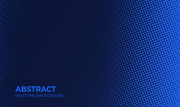 Abstract Modern blue dotted halftone pattern border horizontal background Abstract Modern blue dotted halftone pattern border horizontal background blue background stock illustrations