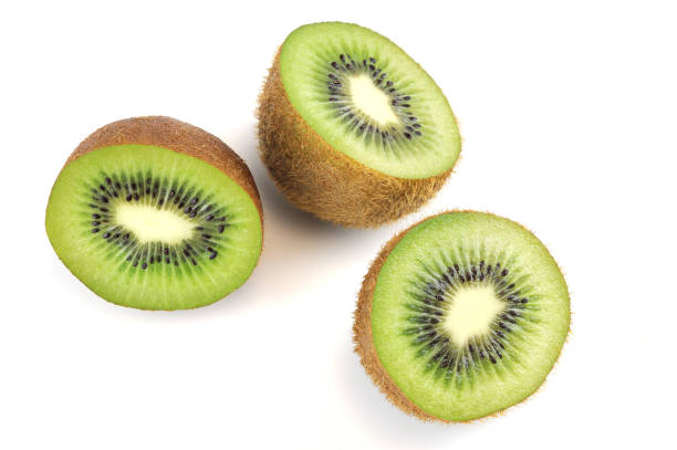 istock fresh cut kiwi fruit isolated on white background 2205978236