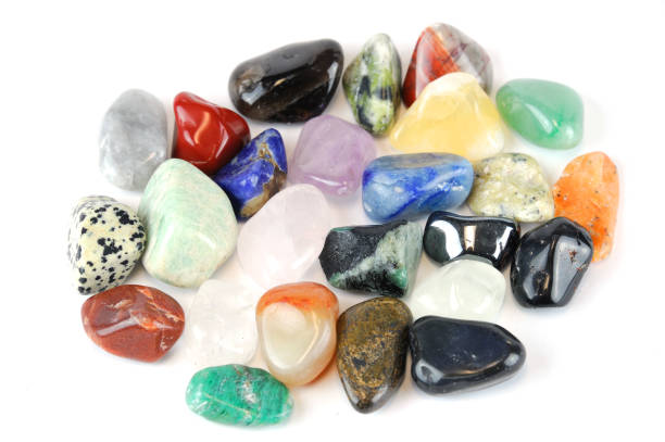 istock colorful stone isolated on white background 2205978409