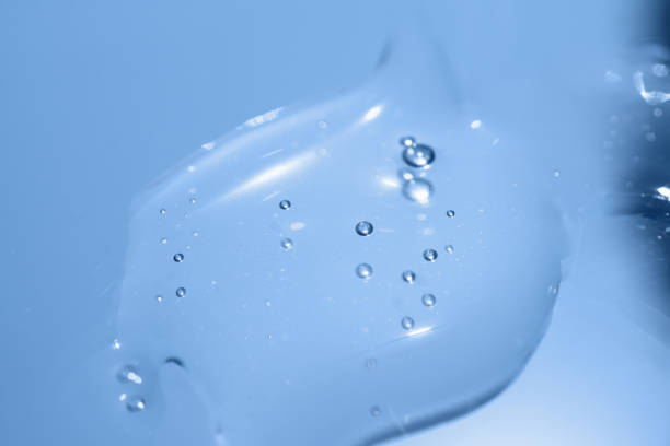 istock The surface of the cosmetic product has bubbles. blurred background. soft focus 2205979917