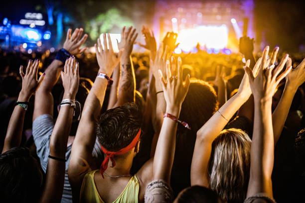 istock Raise your hands for this great music festival! 2205983584