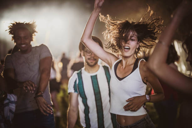istock Dancing on music festival! 2205983611
