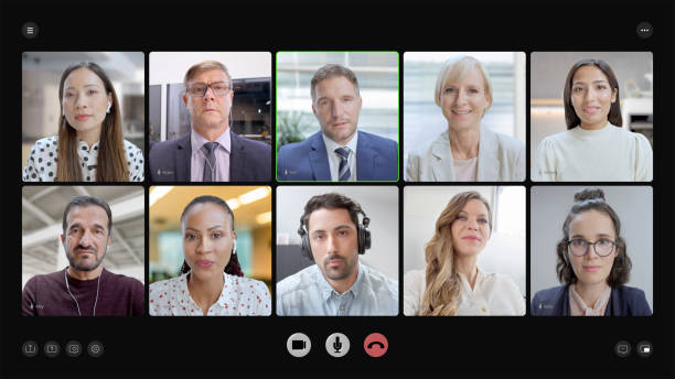 istock Business people meeting over conference call 2205989722
