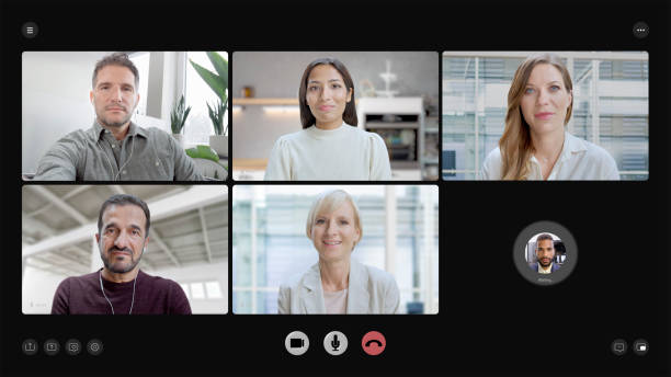 istock Business people meeting over conference call 2205989775