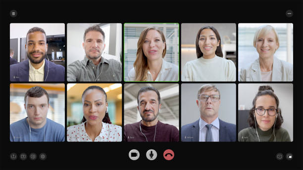 istock Business people meeting over conference call 2205989818