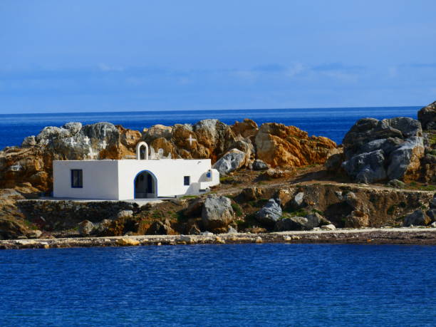 Small white chapel, Skyros island: Sporades archipelago
