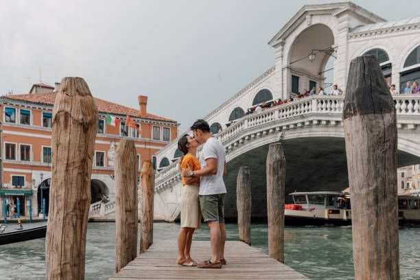istock Couple in Love visiting Venice - Italy 2205995359