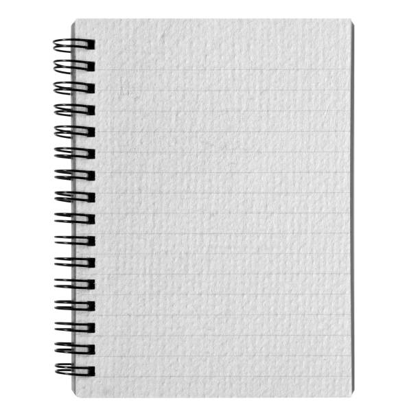 isolated spiral paper notebook on a white backgroud