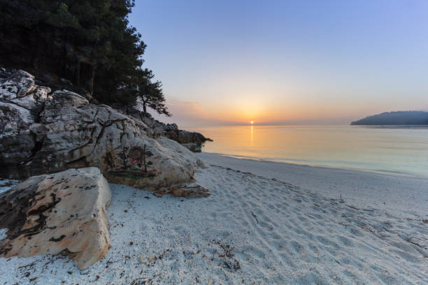istock Marble beach (Saliara beach), Thassos Islands, Greece 2206008009