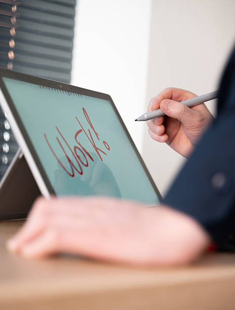 Engaging in Creative Digital Work Utilizing a Tablet and a Stylus for Artistic Endeavors