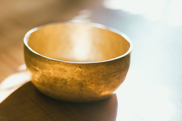 istock Close up Tibetan singing copper bowl 2206026821