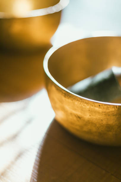 istock Close up Tibetan singing copper bowl 2206026972