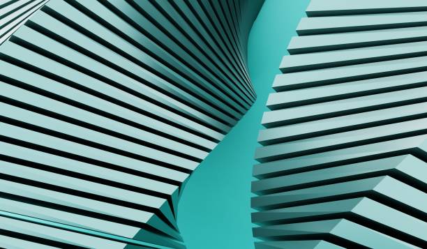 istock Abstract background, spiral circle, 3D illustration 2206035056