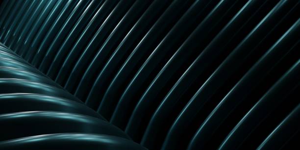 istock Wallpaper wavy lines glossy texture abstract curve background 3d illustration 2206035303