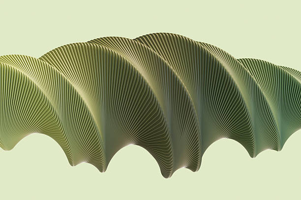 istock Abstract Twisted Green Shapes, Sustainability Concept 2206041837