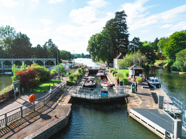panorama of Mulhouse in Alsace with picturesque channel and flowers