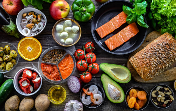 istock Food products representing the Mediterranean diet 2206061228