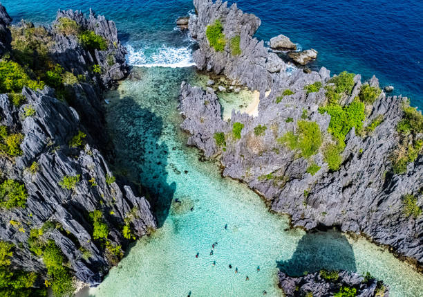 istock Hidden Beach on Matinloc Island, Palawan, Philippines 2206062317