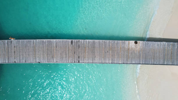 istock Wooden pier extending into stunning turquoise tropical water 2206068983