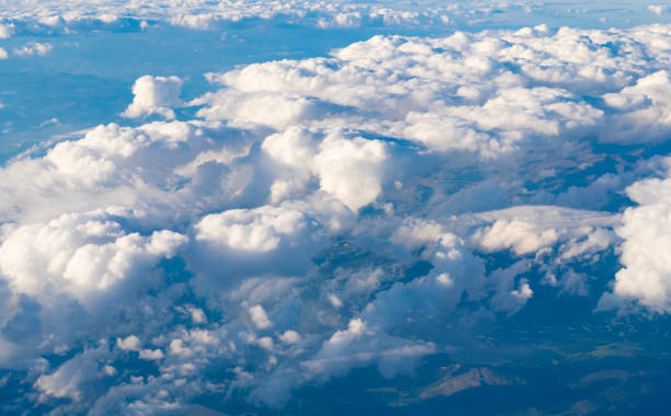 istock Sky in cloud. Cloudscape with cloudy weather. Cloud and cloudscape aerial sky. Aerial cloudscape view covered with cloud. Aerial cloudy sky view. Cloud view from plane. Cloudy atmosphere 2206088873