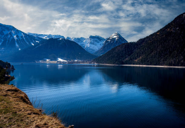 Landscape with the Idyllic Lake Achensee in Austria
