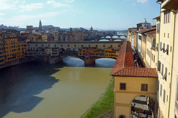 istock Old Bridge called ponte vecchio and vasari corridor span the arno river a historic florentine view 2206089496