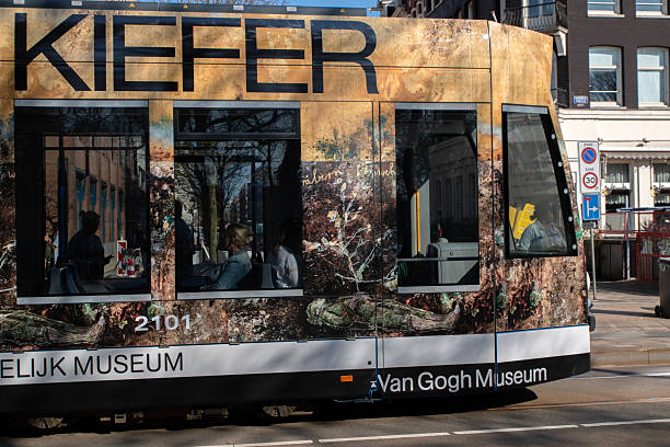 Theme Tram 19 Stedelijk Museum And Van Gogh Museum At Amsterdam The Netherlands 8-3-2025