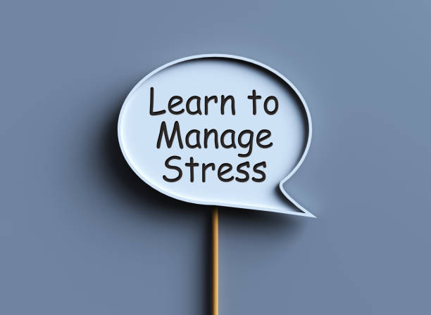 istock Learn To Manage Stress written on Speech Bubble 2206091599