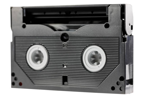 istock Hi8 video cassette for analog audio-video recording introduced in 1989 2206095937