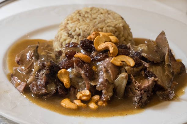 istock Kharoof Mahshi, roast lamb with cashews and rice 2206112568