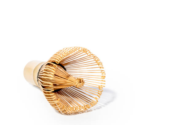 istock Traditional Bamboo Matcha Whisk Isolated on White Background 2206113804