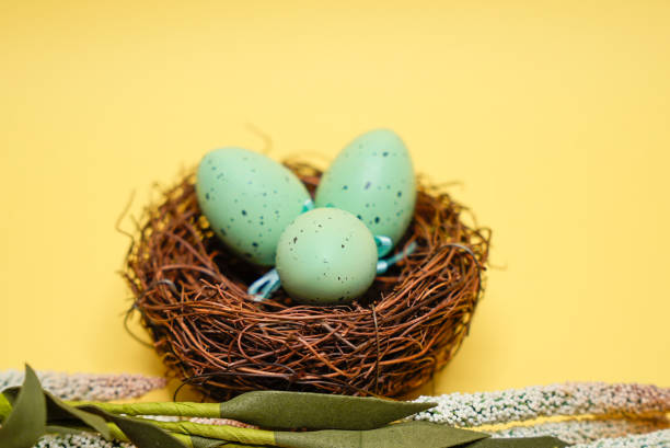 A festive Easter-themed image featuring symbolic holiday elements. Ideal for seasonal greetings, decorations, and creative projects.