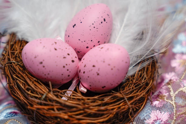 A festive Easter-themed image featuring symbolic holiday elements. Ideal for seasonal greetings, decorations, and creative projects.