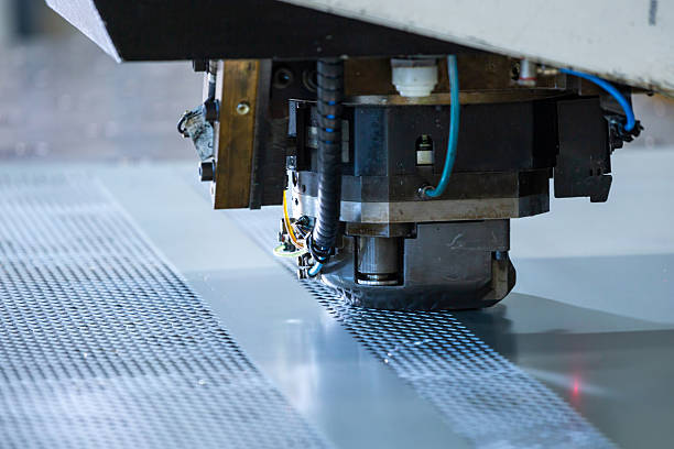 istock sheet metal cutting shop, industrial metal processing, close-up 2206121435