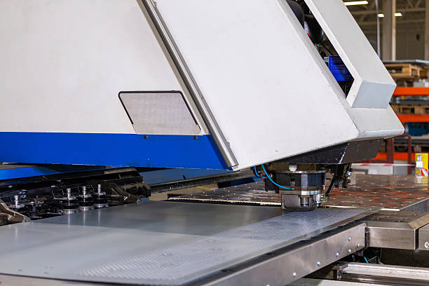 istock sheet metal cutting shop, industrial metal processing, close-up 2206121465