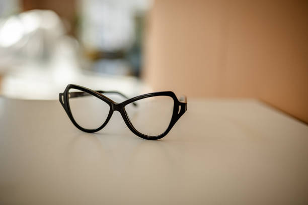 istock Stylish modern eyewear placed on a tabletop in a minimalist setting 2206123310