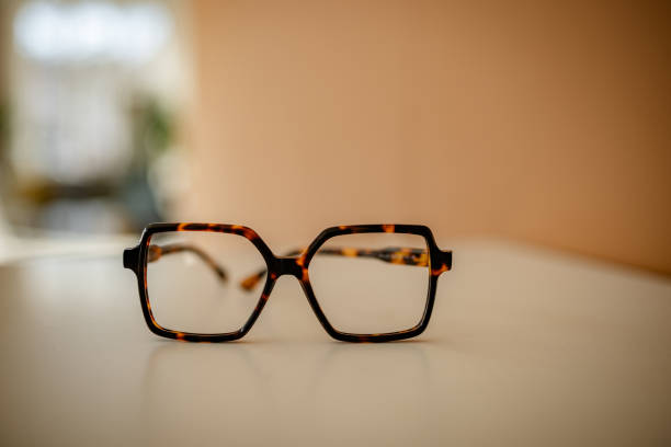 istock Stylish modern eyewear resting on a flat surface in a bright interior 2206123324