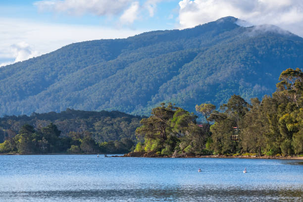 istock Twilight at Wallaga Lake and Gulaga Mountain 2206126503