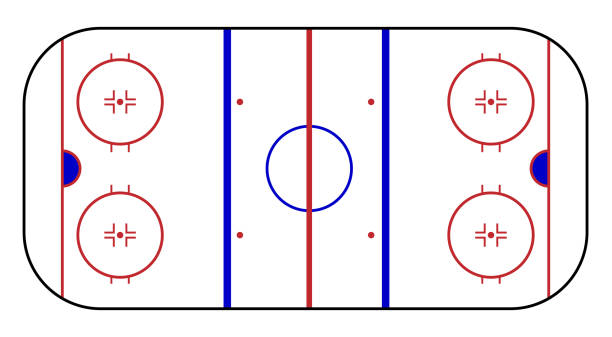 istock Hockey Ice Rink Diagram Layout Clipart Set 2206127210